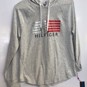 Tommy Hilfiger hoodie size S with roll up sleeves.